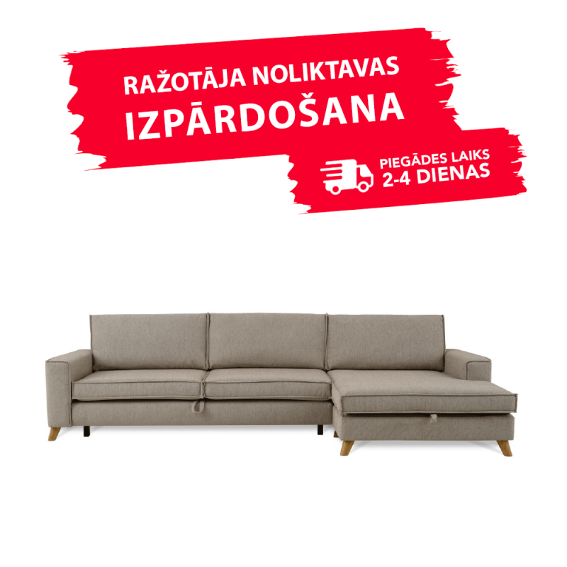 Diivan COPENHAGEN SLEEPING (Parem nurk, väljatõmmatav) (Beige)